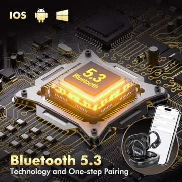 Catitru Earbuds 80H Battery Life with Noise Cancelling Mic - Black