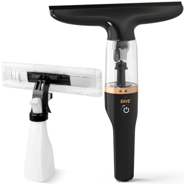 EAVE Rechargeable Window Vac: Electric Window Vacuum Squeegee for Streak-Free Cleaning