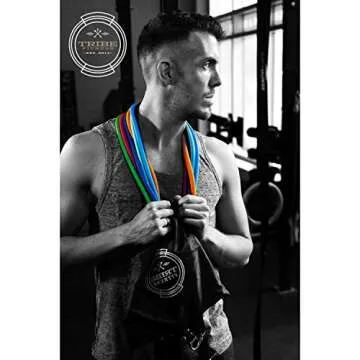 Resistance Bands Set for Men, Women, Exercise & Workout. Fitness Bands for Leg & Bicep Work. Workout Bands for Working Out. Stretch Bands for Physical Therapy. Strength Bands. Elastic Weight Training.