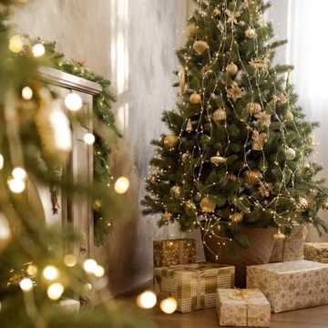 66Ft 200 LED Fairy Lights Plug in, Waterproof String Lights Outdoor 8 Modes Christmas Lights Bedroom Decor, Twinkle Lights for Girl's Room Garden Halloween Christmas Decorations (Warm White)