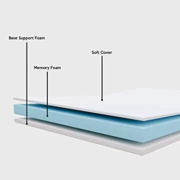 Mayton Folding Bed with 3-Inch Memory Foam Mattress