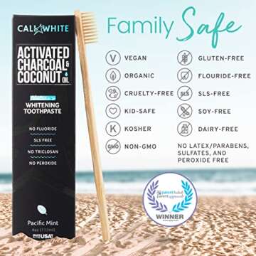 Cali White Organic Toothpaste Pack for Whitening & Energy Boost