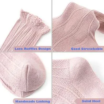 American Trends Baby Knee High Socks Tube Long Stockings for Girls Boys Newborn Infants Toddlers Ruf...