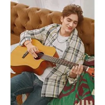 Donner 41” Acoustic Guitar for Beginners with Complete Kit