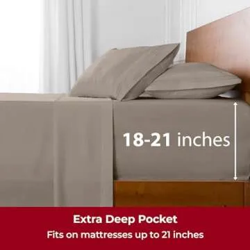 Mellanni Extra Deep Queen Sheets - Hotel Luxury