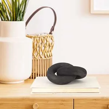 Black Wood Knot Décor for Modern Home Styling