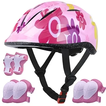 Lamsion Kids Helmet & Protective Gear Set for Toddler Sports