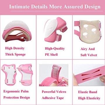 Lamsion Kids Helmet & Protective Gear Set for Active Fun