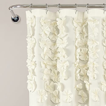 Lush Decor Riley Shower Curtain - Elegant Bathroom Accessory