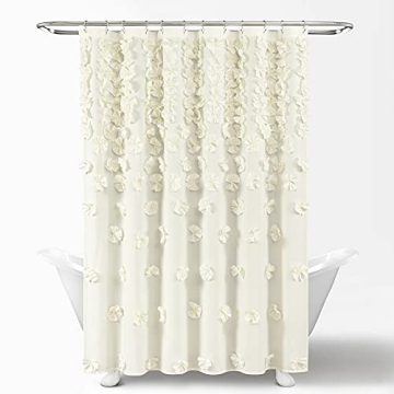 Lush Decor Riley Shower Curtain - Elegant Bathroom Accessory
