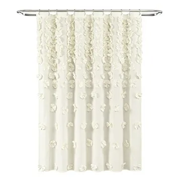 Lush Decor Riley Shower Curtain - Elegant Bathroom Accessory