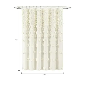 Lush Decor Riley Shower Curtain - Elegant Bathroom Accessory
