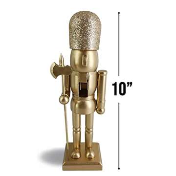 Nutcracker Ballet Gifts Wood Nutcracker Figures Decorations, Christmas Holiday Home Decor, 10-inch, ...