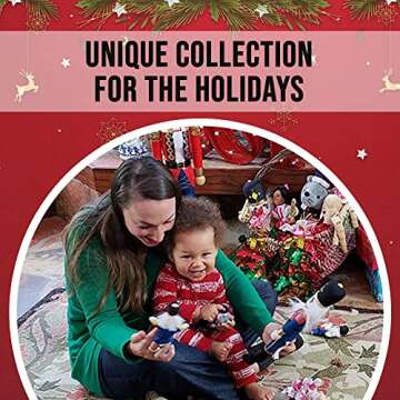 Nutcracker Ballet Gifts Wood Nutcracker Figures Decorations, Christmas Holiday Home Decor, 10-inch, Gold