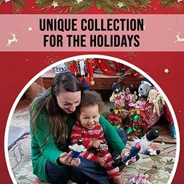 Nutcracker Ballet Gifts Wood Nutcracker Figures Decorations, Christmas Holiday Home Decor, 10-inch, Gold