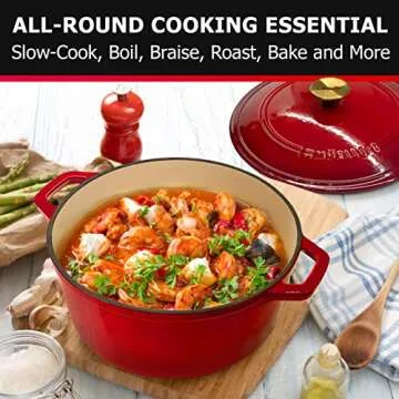 Shop Mueller's Versatile 6Qt Enameled Dutch Oven Now!