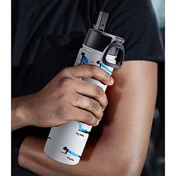 PYD Life 4 Pack Sublimation Blank Tumbler 22 OZ Sports Wide Mouth Stainless Steel Water Bottle Vacuum Flask with Straw and Portable Handle for Tumbler Press Machine Sublimation Print