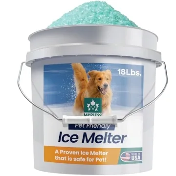Maple99 Pet Safe Ice Melt Safe for Concrete -18 lb Snow Salt Ice Melt Pet Friendly, Green Salt for Snow and Ice Removal, Sidewalk Salt, Driveway Salt, Snow Melt is Effective Up to -5