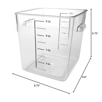 Rubbermaid Space Saving Square Storage Container 8 Quart
