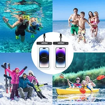 Hiearcool Waterproof Phone Pouch for Beach and Water Use