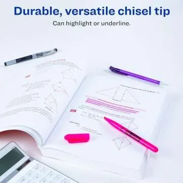 AVERY Hi-Liter Highlighters, Smear Safe Ink, 3 Colors