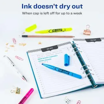 AVERY Hi-Liter Highlighters, Smear Safe Ink, 3 Colors
