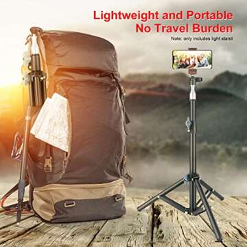 LINCO Lincostore Photography Back Light Stands with 75cm Max Height for Relfectors, Softboxes, Light...