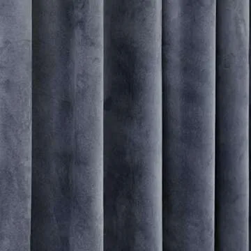 Luxury Curtain for Living Room Blackout Velvet 2 Panels Curtains Set Luxury Tassel Bedroom Curtains (Iron-Grey, (100W×96L)×2)