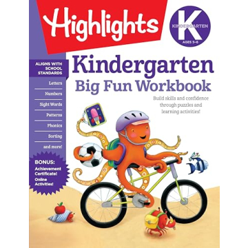 Kindergarten Big Fun Workbook: 256-Page Kindergarten Activity Book Full of Kindergarten Math, Readin...