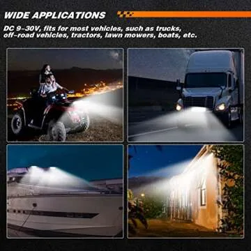 Zmoon 12 Inch LED Light Bar 264W, IP67 Waterproof Five Rows Spot & Flood Combo Beam LED Fog Light Bar for Truck ATV UTV SUV Tractor Boat Weeder etc.