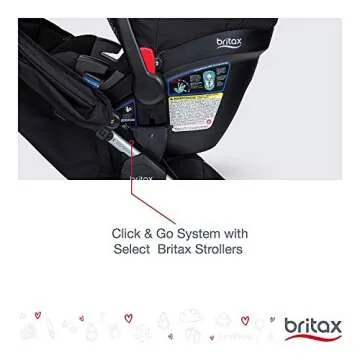 Britax B-Safe 35 Infant Car Seat - Rear Facing | 4 to 35 Pounds - Reclinable Base, 1 Layer Impact Protection, Ashton (E1A183D)