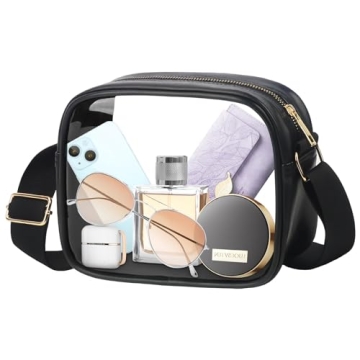 MOMSIV Clear Crossbody Bag for Concerts and Events
