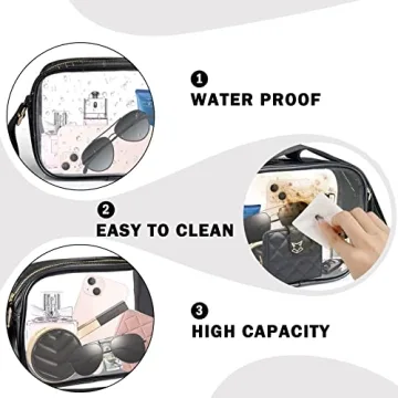 MOMSIV Clear Crossbody Bag for Concerts and Events