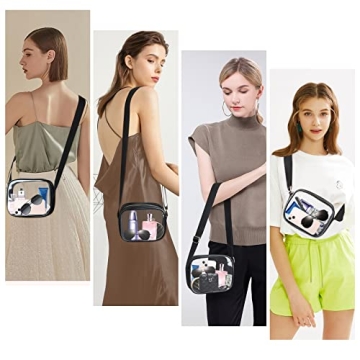 MOMSIV Clear Crossbody Bag for Concerts and Events