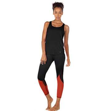 icyzone Yoga Tops for Women - Activewear with Built-in Bra