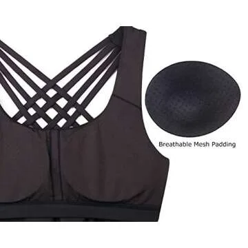 Icyzone Yoga Tank Top with Built-In Support for Women