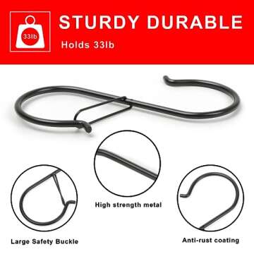 Get Ansxiy 5 Inch Heavy Duty S Hooks for Versatile Use