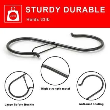 Get Ansxiy 5 Inch Heavy Duty S Hooks for Versatile Use