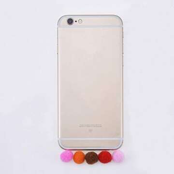 Blulu 500 Pcs Polypropylene Pom Poms for Crafts