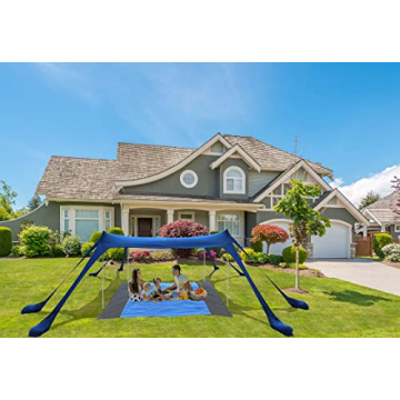 Nertpow Beach Tent 10x10ft UPF50+ Sun Shade Essential