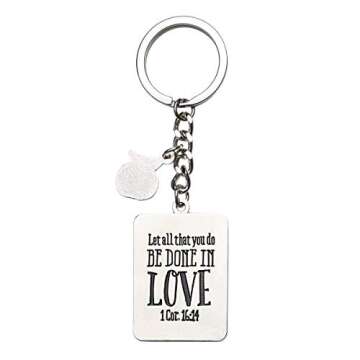 Christian Art Gifts Teacher Appreciation Keychain with Scripture: A Good Teacher Touchers a Heart - ...
