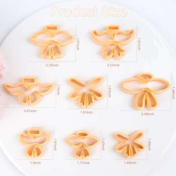 Bow Polymer Clay Cutters - 8 Unique Shapes for Jewelry Making