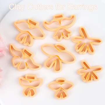Bow Polymer Clay Cutters - 8 Unique Shapes for Jewelry Making