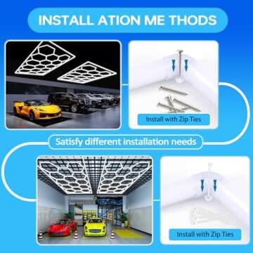 Bright Hexagon LED Garage Light 108000LM Best Efficiency