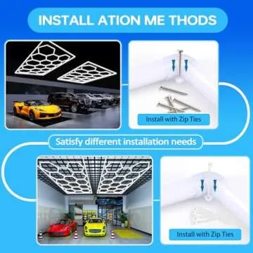 Bright Hexagon LED Garage Light 108000LM Best Efficiency