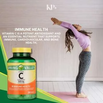 Spring Valley Vitamin C 500mg Tablets with Rose Hips