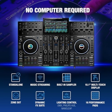 Denon DJ PRIME 4+ Standalone Controller for Modern DJs