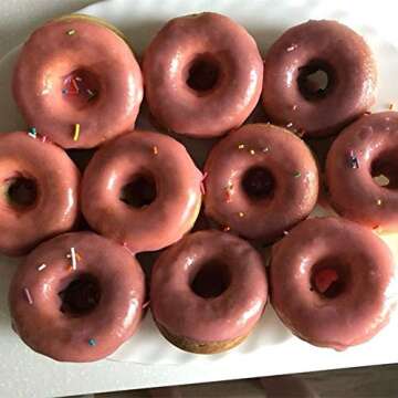 To encounter 24Pack Silicone Donut Pans for Baking, Nonstick Round Doughnut, Reusable Baking Cups,Mu...