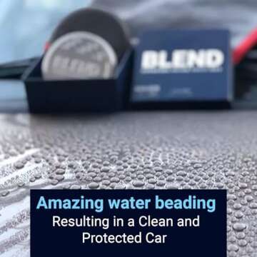 Vonixx Blend Ceramic & Carnauba Paste Wax - Black Edition | Deep Shine for Dark Paints | Ultimate Automotive Care Solution | Lasts up to 7 Months | Water Repellent | 3.4 oz (100 mL)