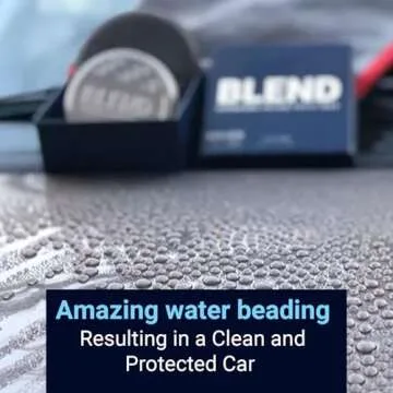 Vonixx Blend Ceramic & Carnauba Paste Wax - Black Edition | Deep Shine for Dark Paints | Ultimate Automotive Care Solution | Lasts up to 7 Months | Water Repellent | 3.4 oz (100 mL)